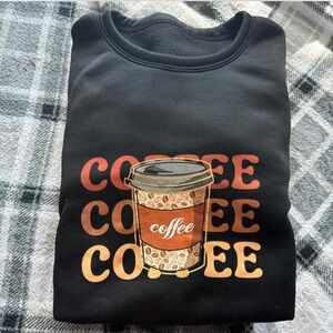 SHEIN Black Coffee Graphic Sweater